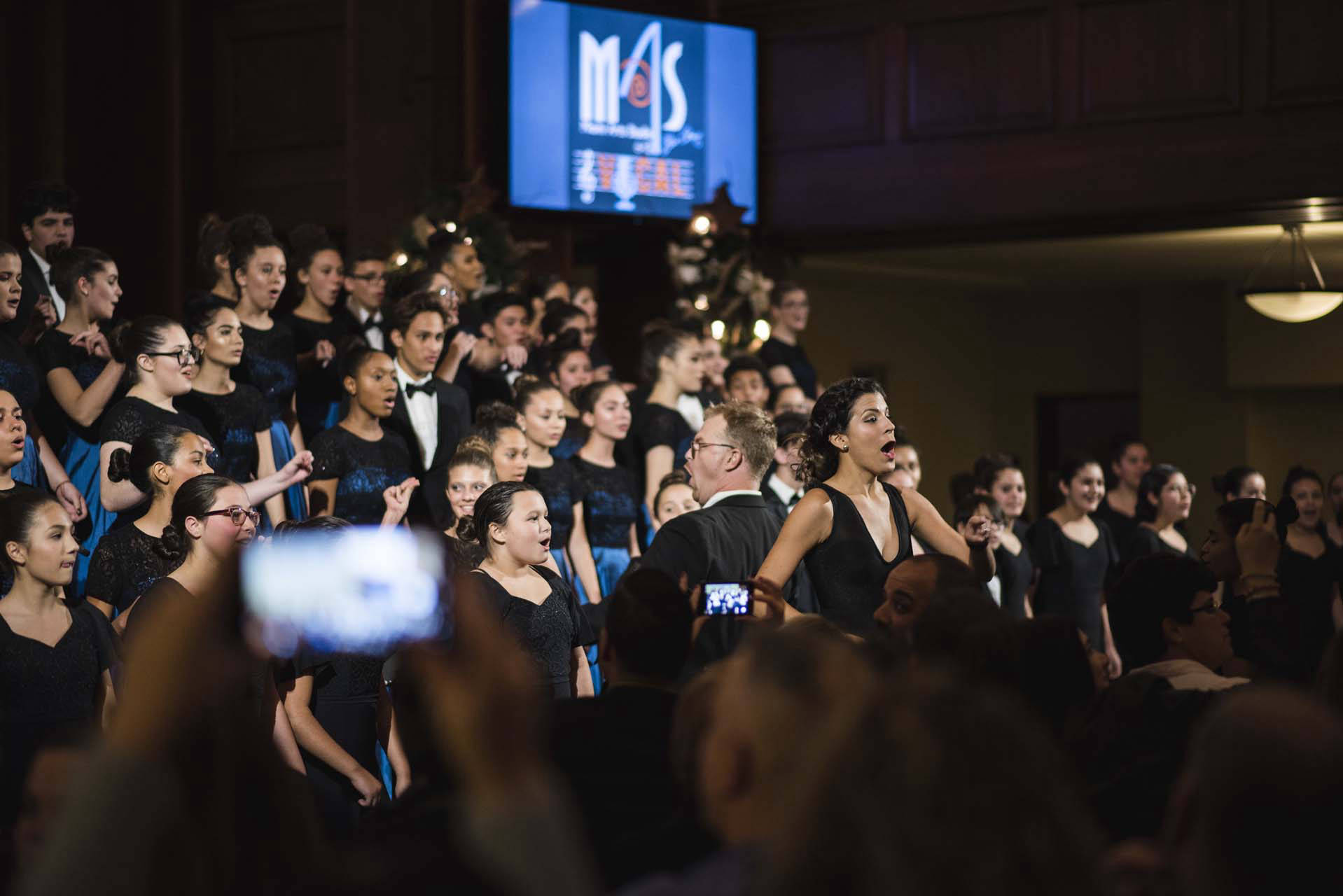 Mrs. Ellis leading the chorus